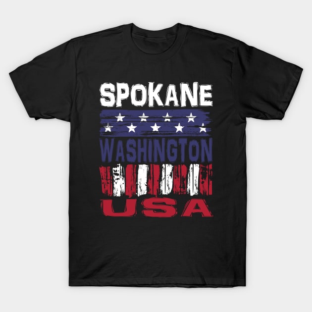 Spokane Washington USA T-Shirt T-Shirt by Nerd_art